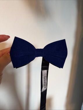 le chateau Navy Blue Bow Tie